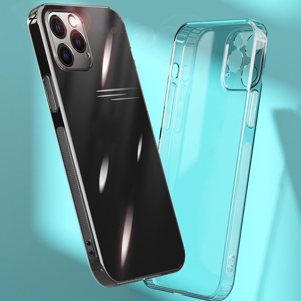 For iPhone 12 Pro 6.1 inch Anti-Slip Frame TPU Phone Case Non-Yellowing Clear Protection Cover For iPhone 12 Pro 6.1 inch Anti-Slip Frame TPU Phone Case Non-Yellowing Clear Protection Cover